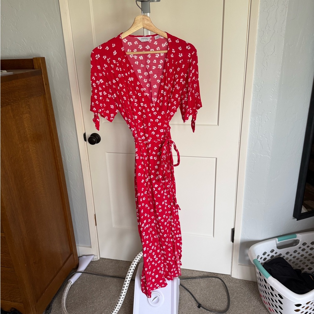 Seraphine Red Floral Maxi Dress